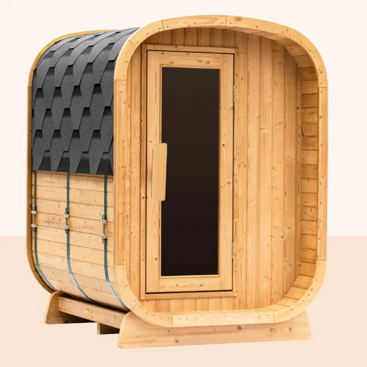 OasisLux 2 Person Barrel Outdoor Infrared Sauna