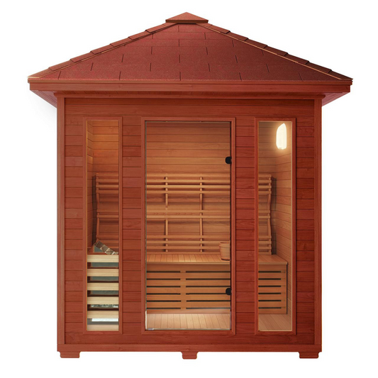 OasisLux 4 Person Traditional Finnish Outdoor Sauna
