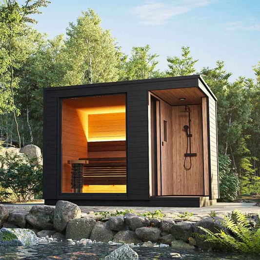 Oasislux Outdoor  Traditional Sauna With Shower System