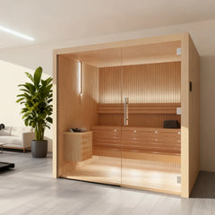 OasisLux Glass indoor sauna