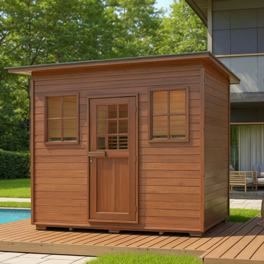 OasisLux Original infrared 5 person outdoor low electromagnetic field sauna